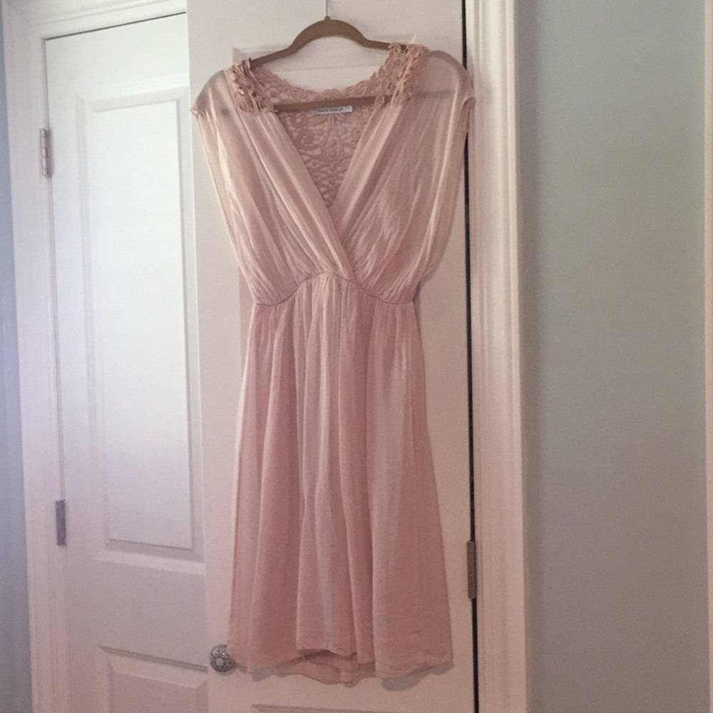 Beautiful dress with chiffon overlay